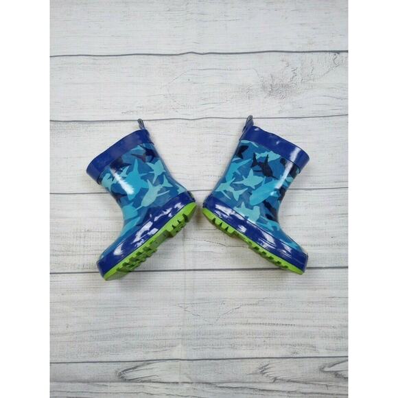 6C Stephen Joseph Shark Rubber Boots - Picture 4 of 8